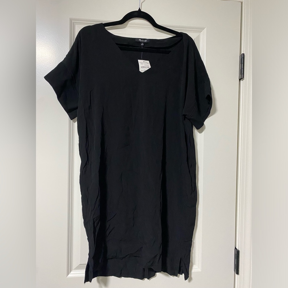 NWT Madewell Black Ted Dress